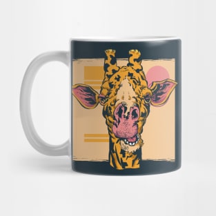 Funny Giraffe Illustration // Giraffe Lover Mug